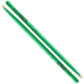 5A Acorn Neon Green Drumsticks