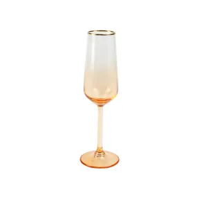 Amber Champagne Flute