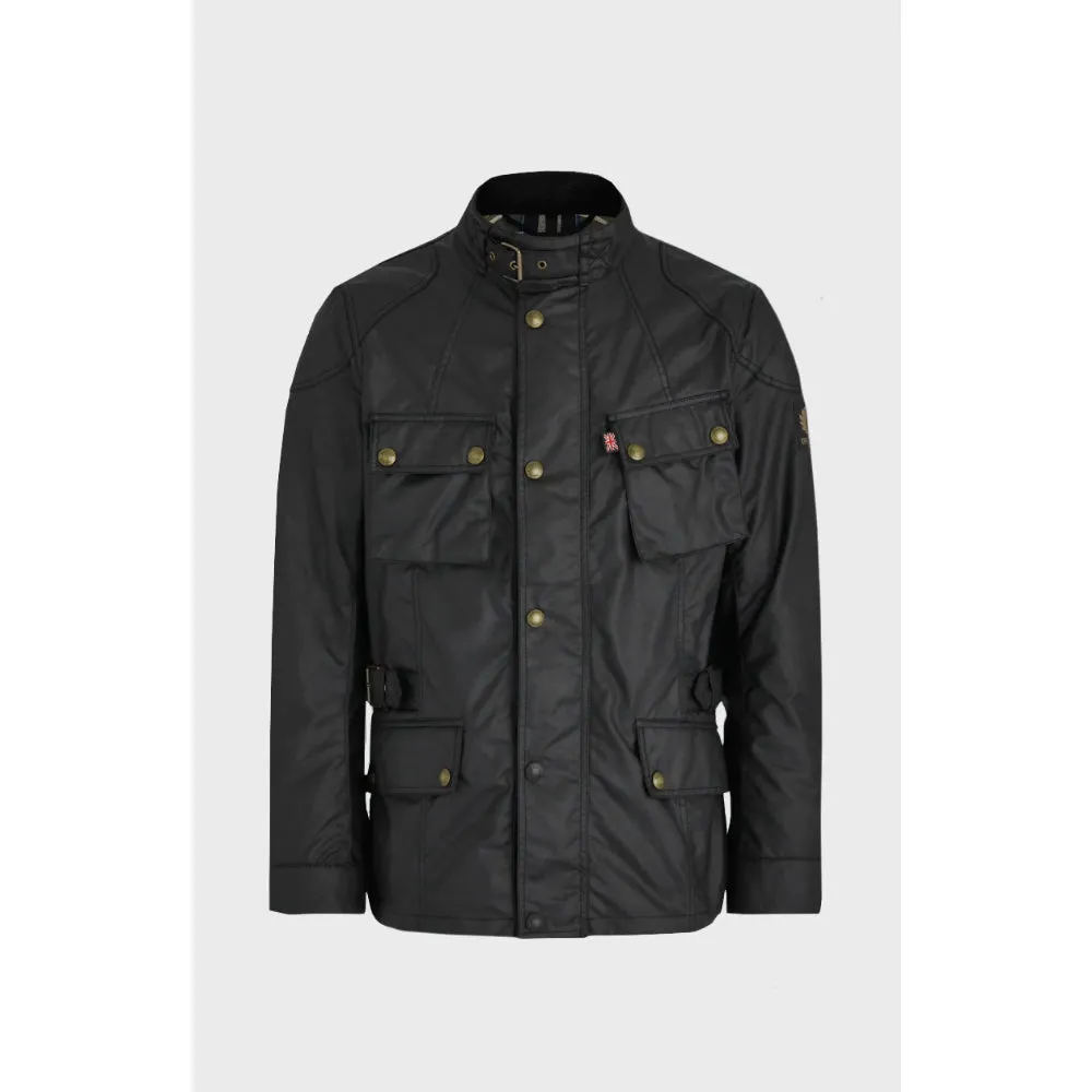 Belstaff - Crosby  Motorcycle Waxed Cotton Black - Jacket