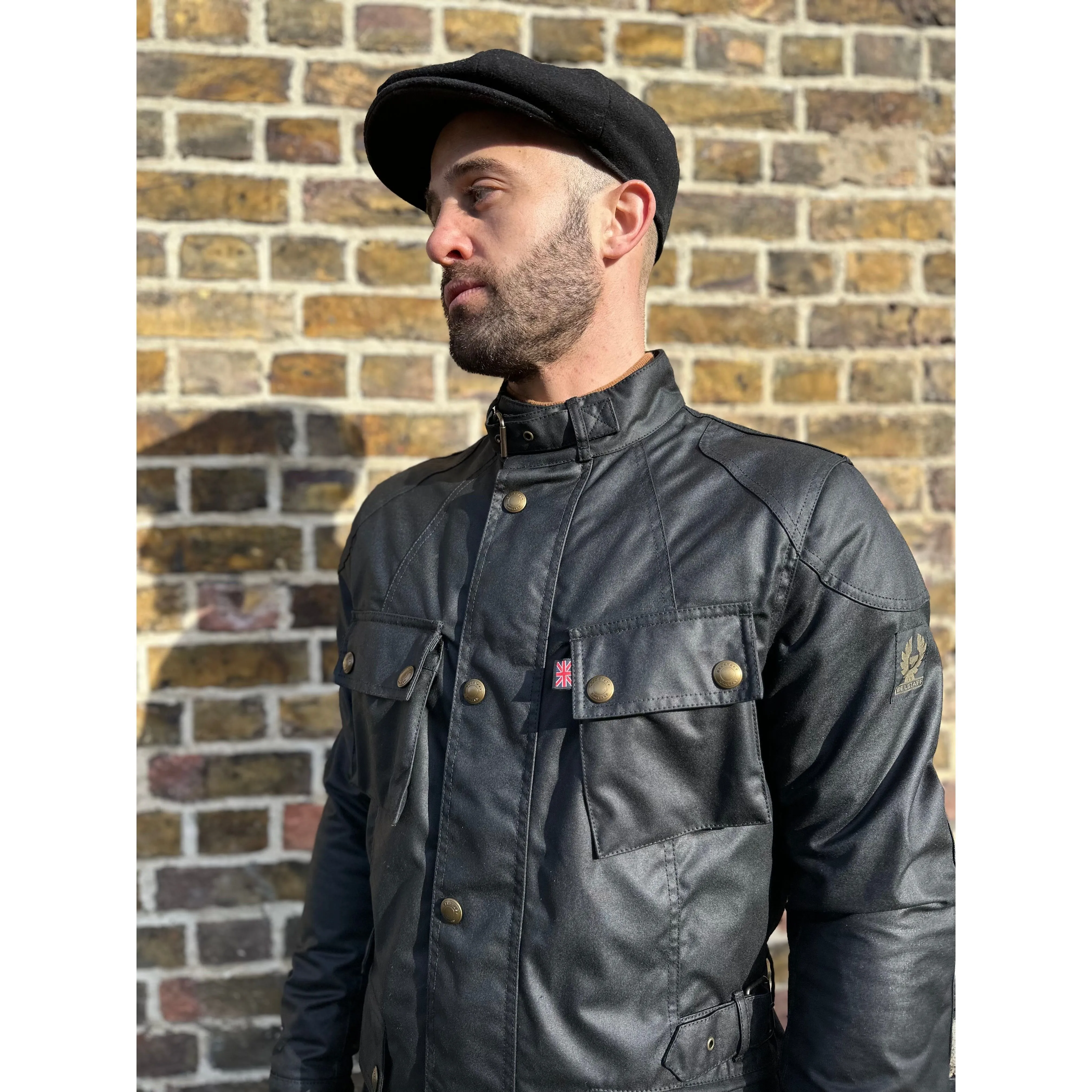 Belstaff - Crosby  Motorcycle Waxed Cotton Black - Jacket