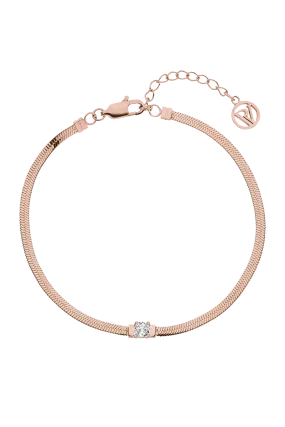 Brilliant Sleek Bracelet Champagne