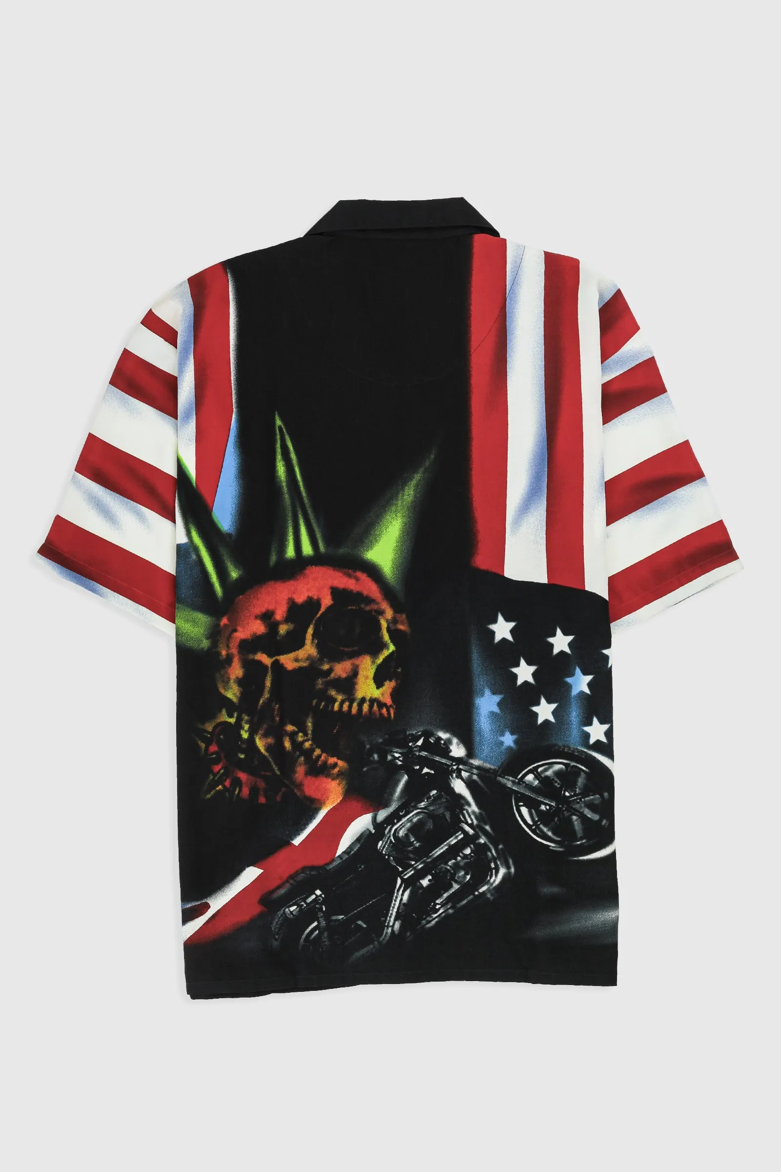 Deadstock Dragonfly Ghost Rider Camp Shirt - XL