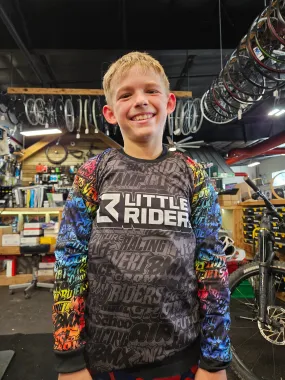 Little Rider Co 'Tie Die/Colour Blast' Jersey - INSPIRE Series Long or Short Sleeve