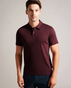 Zeiter Short Sleeve Slim Fit Polo Shirt Maroon